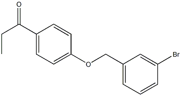 1-{4-[(3-bromophenyl)methoxy]phenyl}propan-1-one Structure