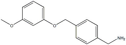 1-{4-[(3-methoxyphenoxy)methyl]phenyl}methanamine,,结构式
