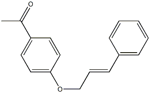 1-{4-[(3-phenylprop-2-en-1-yl)oxy]phenyl}ethan-1-one 结构式