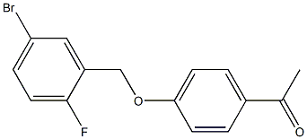 1-{4-[(5-bromo-2-fluorophenyl)methoxy]phenyl}ethan-1-one Structure