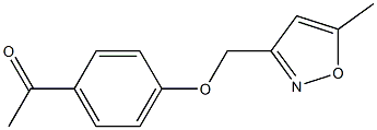 1-{4-[(5-methyl-1,2-oxazol-3-yl)methoxy]phenyl}ethan-1-one|