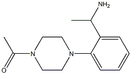 1-{4-[2-(1-aminoethyl)phenyl]piperazin-1-yl}ethan-1-one|