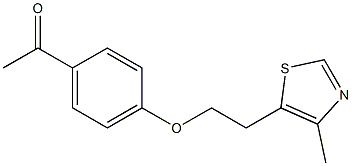 1-{4-[2-(4-methyl-1,3-thiazol-5-yl)ethoxy]phenyl}ethan-1-one Structure