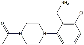 1-{4-[2-(aminomethyl)-3-chlorophenyl]piperazin-1-yl}ethan-1-one Structure