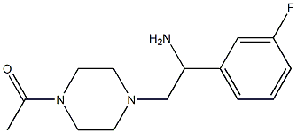 1-{4-[2-amino-2-(3-fluorophenyl)ethyl]piperazin-1-yl}ethan-1-one