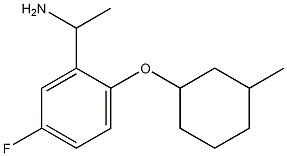  1-{5-fluoro-2-[(3-methylcyclohexyl)oxy]phenyl}ethan-1-amine