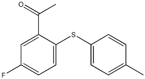 1-{5-fluoro-2-[(4-methylphenyl)sulfanyl]phenyl}ethan-1-one