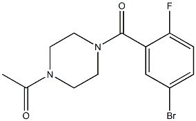 1-acetyl-4-(5-bromo-2-fluorobenzoyl)piperazine|