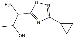1-amino-1-(3-cyclopropyl-1,2,4-oxadiazol-5-yl)propan-2-ol Struktur