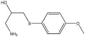 1-amino-3-[(4-methoxyphenyl)sulfanyl]propan-2-ol Struktur