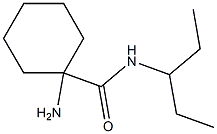 1-amino-N-(1-ethylpropyl)cyclohexanecarboxamide Structure