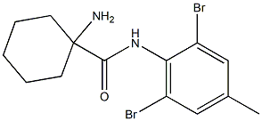 1-amino-N-(2,6-dibromo-4-methylphenyl)cyclohexane-1-carboxamide Structure