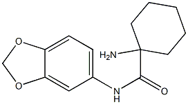 1-amino-N-(2H-1,3-benzodioxol-5-yl)cyclohexane-1-carboxamide Structure