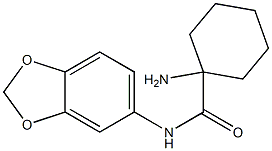 1-amino-N-(2H-1,3-benzodioxol-5-yl)cyclohexane-1-carboxamide Struktur