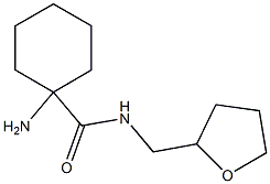 1-amino-N-(tetrahydrofuran-2-ylmethyl)cyclohexanecarboxamide Struktur