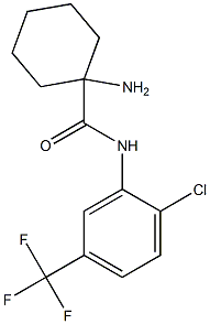 1-amino-N-[2-chloro-5-(trifluoromethyl)phenyl]cyclohexane-1-carboxamide Structure