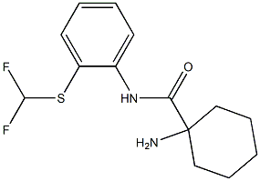 1-amino-N-{2-[(difluoromethyl)sulfanyl]phenyl}cyclohexane-1-carboxamide Structure