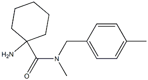 1-amino-N-methyl-N-[(4-methylphenyl)methyl]cyclohexane-1-carboxamide