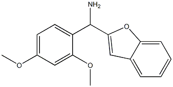 1-benzofuran-2-yl(2,4-dimethoxyphenyl)methanamine Structure