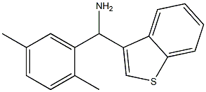 1-benzothiophen-3-yl(2,5-dimethylphenyl)methanamine Struktur