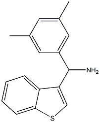 1-benzothiophen-3-yl(3,5-dimethylphenyl)methanamine Structure