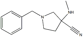 1-benzyl-3-(methylamino)pyrrolidine-3-carbonitrile Structure