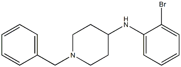 1-benzyl-N-(2-bromophenyl)piperidin-4-amine,,结构式