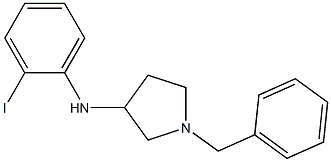 1-benzyl-N-(2-iodophenyl)pyrrolidin-3-amine Structure