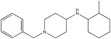 1-benzyl-N-(2-methylcyclohexyl)piperidin-4-amine Struktur