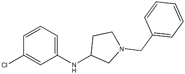 1-benzyl-N-(3-chlorophenyl)pyrrolidin-3-amine Struktur