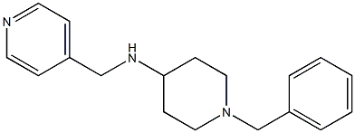 1-benzyl-N-(pyridin-4-ylmethyl)piperidin-4-amine Structure