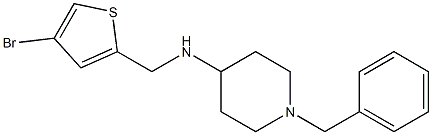 1-benzyl-N-[(4-bromothiophen-2-yl)methyl]piperidin-4-amine Struktur