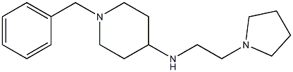 1-benzyl-N-[2-(pyrrolidin-1-yl)ethyl]piperidin-4-amine Structure