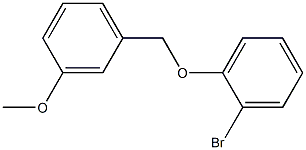 1-bromo-2-[(3-methoxyphenyl)methoxy]benzene Struktur