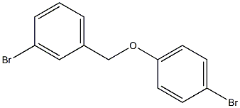 1-bromo-4-[(3-bromophenyl)methoxy]benzene 化学構造式
