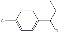 1-chloro-4-(1-chloropropyl)benzene 化学構造式