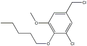 1-chloro-5-(chloromethyl)-3-methoxy-2-(pentyloxy)benzene