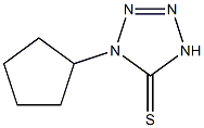 1-cyclopentyl-4,5-dihydro-1H-1,2,3,4-tetrazole-5-thione 化学構造式