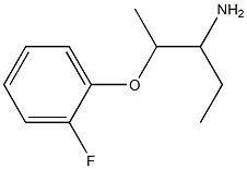 1-ethyl-2-(2-fluorophenoxy)propylamine Struktur