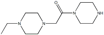 1-ethyl-4-(2-oxo-2-piperazin-1-ylethyl)piperazine|