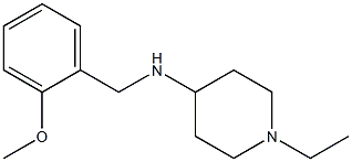 1-ethyl-N-[(2-methoxyphenyl)methyl]piperidin-4-amine 结构式