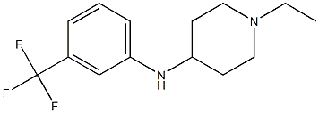 1-ethyl-N-[3-(trifluoromethyl)phenyl]piperidin-4-amine Structure