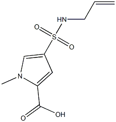 1-methyl-4-(prop-2-en-1-ylsulfamoyl)-1H-pyrrole-2-carboxylic acid Structure