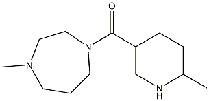 1-methyl-4-[(6-methylpiperidin-3-yl)carbonyl]-1,4-diazepane,,结构式