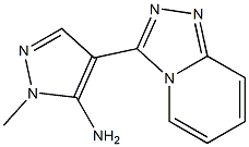 1-methyl-4-[1,2,4]triazolo[4,3-a]pyridin-3-yl-1H-pyrazol-5-amine Structure