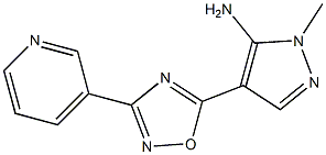 1-methyl-4-[3-(pyridin-3-yl)-1,2,4-oxadiazol-5-yl]-1H-pyrazol-5-amine