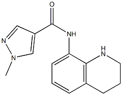 1-methyl-N-(1,2,3,4-tetrahydroquinolin-8-yl)-1H-pyrazole-4-carboxamide Structure