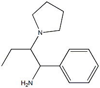 1-phenyl-2-(pyrrolidin-1-yl)butan-1-amine Struktur