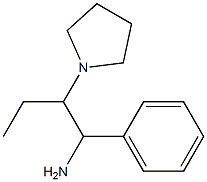 1-phenyl-2-(pyrrolidin-1-yl)butan-1-amine 化学構造式