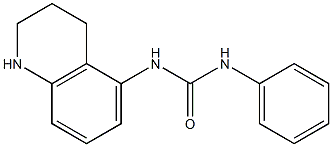 1-phenyl-3-1,2,3,4-tetrahydroquinolin-5-ylurea,,结构式